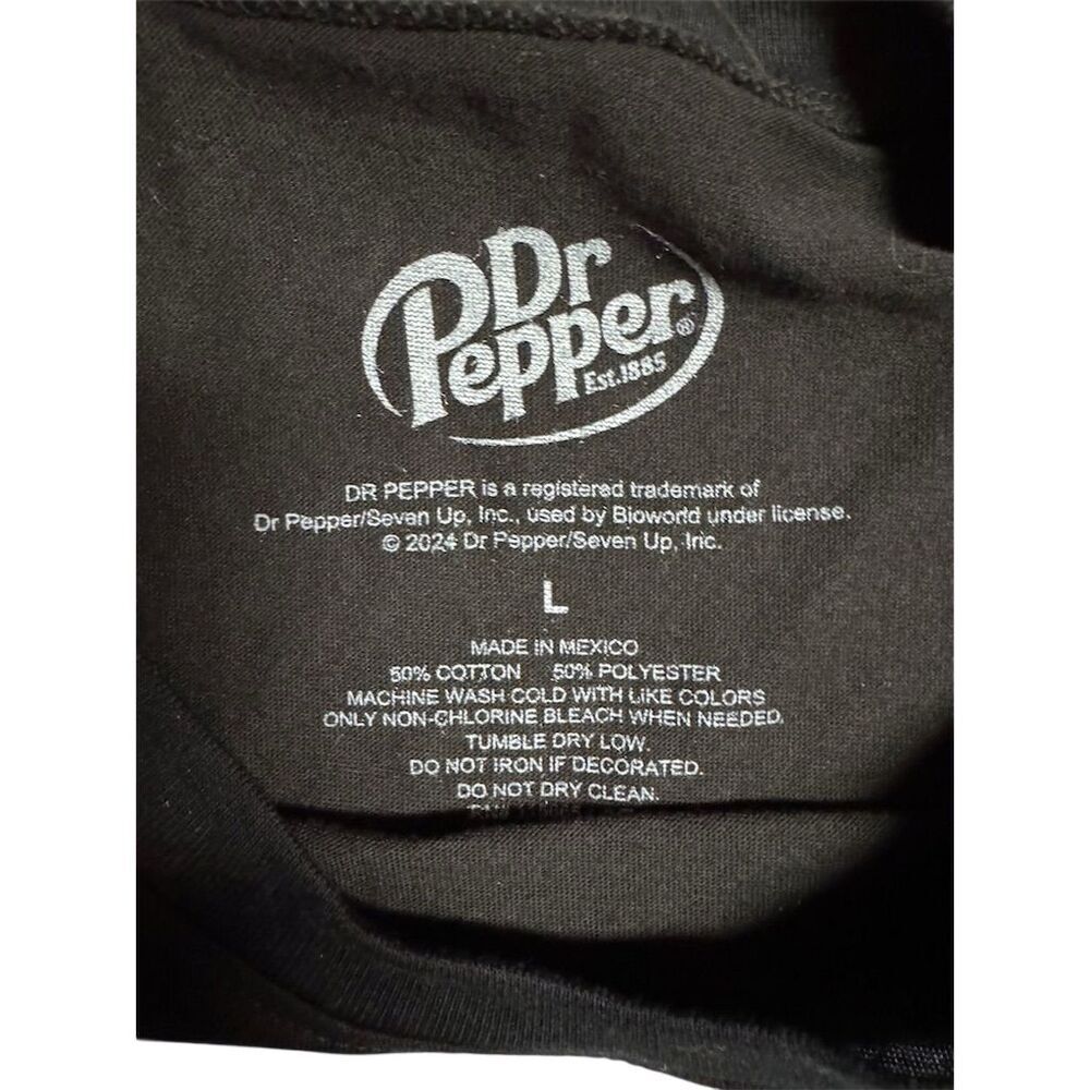 Dr. Pepper "Have One For The Road" Graphic T-Shirt Black Size L - Picture 5 of 5